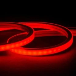 Red LED Neon Flex 220V 240V Top Bending 20cm Cutting IP65 With UK Plug -Atom Led redneonflex16x16mm220vtopbending 1