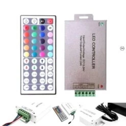 12V/24V 24A RGB LED Strip Controller With IR 44 Key Remote For RGB SMD 5050 3528
