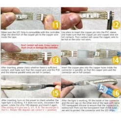 RGB LED Strip 220V 240V 60LEDs/m WIFI Controller With Remote Works With Google Home & Alexa -Atom Led rgbledstrip220vwificontrollerwithtuyaappforgooglehomeandalexa 1