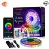 RGB LED Strip 12V WiFi Wireless Control IP65 Waterproof 300LEDs 5m Full Kit Work With Alexa And Google Home