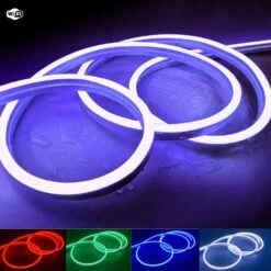 RGB Neon Flex 12V 8x18mm IP65 Waterproof Dimmable 5cm Cut Kit