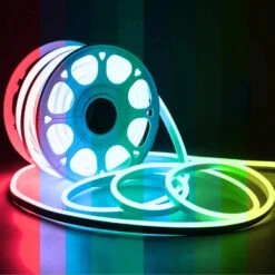 RGB LED Neon Flex 220V 240V 16x16mm Vertical Bend IP65 Dimmable Kit -Atom Led rgbneonflex220v240v 8