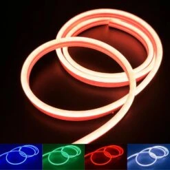 RGB LED Neon Flex 12V IP65 Waterproof 8x18mm With Remote 5 Metre Kit