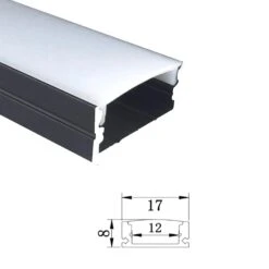 LED Strip Aluminium Profile Channel Milky Cover Cabinet Aluminium Black -Atom Led s l1600 1 f8f97d9f 5fd1 4899 ab67 1c6e7acd3dca