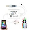 RGB Neon Flex 220V 240V 10x18mm Bluetooth Controller With Remote