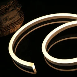 Warm White LED Neon Flex 220V 240V Wireless 8x16mm 120LEDs/m IP65 With UK Plug -Atom Led warm white led neon flex 0816