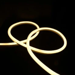 Warm White Neon Flex 14x25mm 220V 240V 120LEDs/m IP65 Waterproof With UK Plug -Atom Led warm white neon flex 14x25mm ip65 220v 240v 1