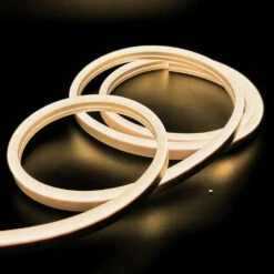 Warm White Neon Flex 14x25mm 220V 240V 120LEDs/m IP65 Waterproof With UK Plug