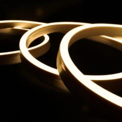 Warm White LED Neon Flex 24V 10x20mm IP68 Waterproof 20m -Atom Led warm white neon flex 2800k ip68 2