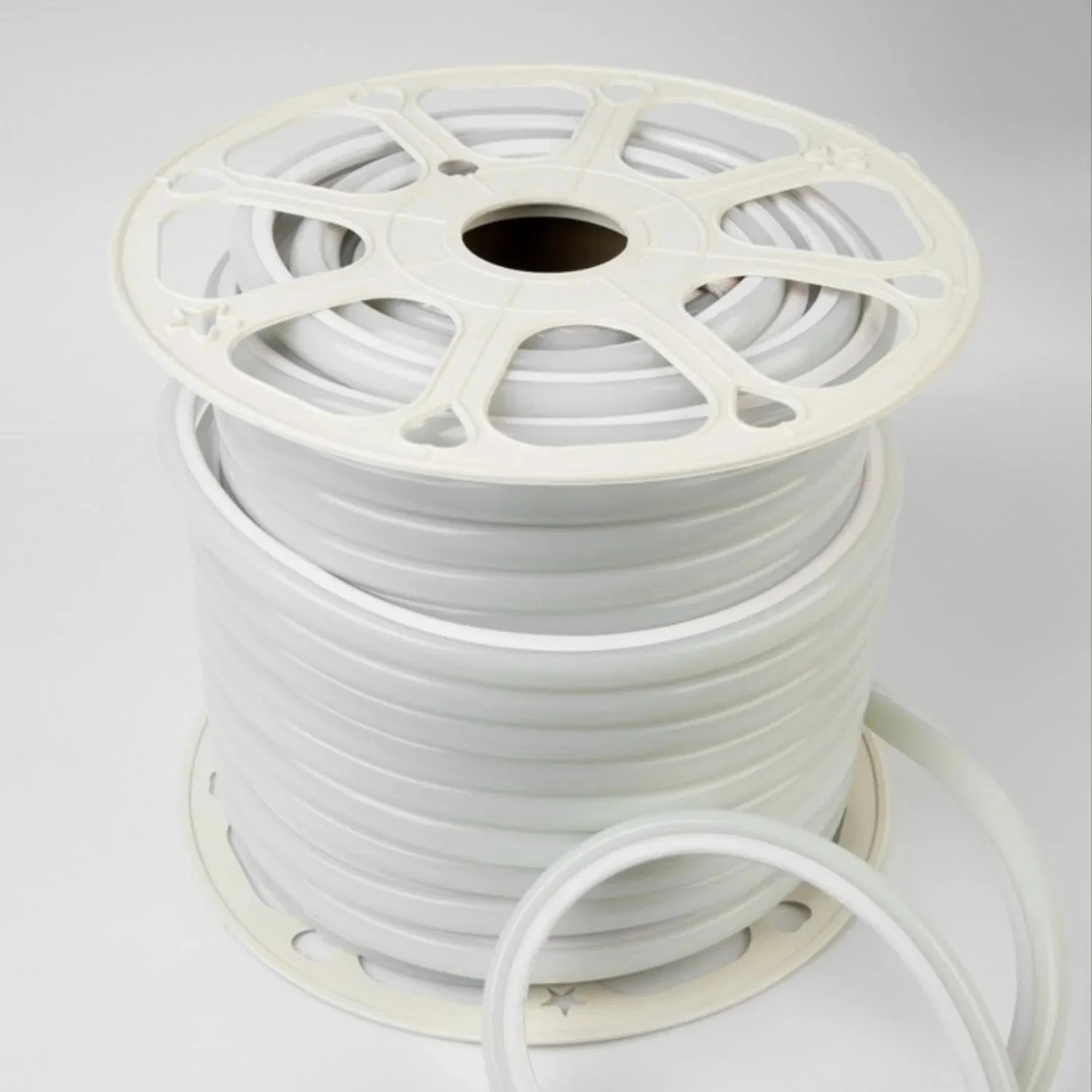 Cool White Neon Flex 16x16mm D Shape Vertical Bend 120LEDs/m 220V 240V IP65 With UK Plug 14 Cool White Neon Flex 16x16mm D Shape Vertical Bend 120LEDs/m 220V 240V IP65 With UK Plug - Image 12