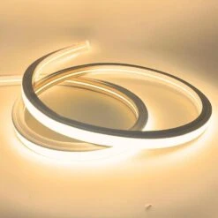 Warm White Neon Flex 3000K 16x16mm 220V 240V Top Bending 20cm Cutting IP65 Waterproof With UK Plug -Atom Led warmwhiteneonflex16x16mm220vtopbending